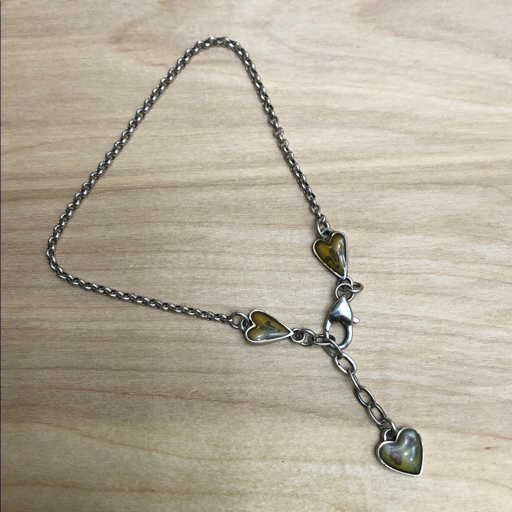 Brighton Piccadilly Anklet with Heart Charms